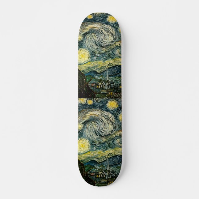 Skateboard La nuit étoilée de Vincent van Gogh (1889) (Devant)