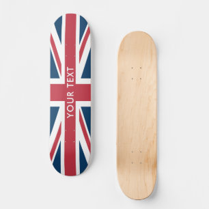 Skateboard La planche à roulettes au drapeau britannique Unio
