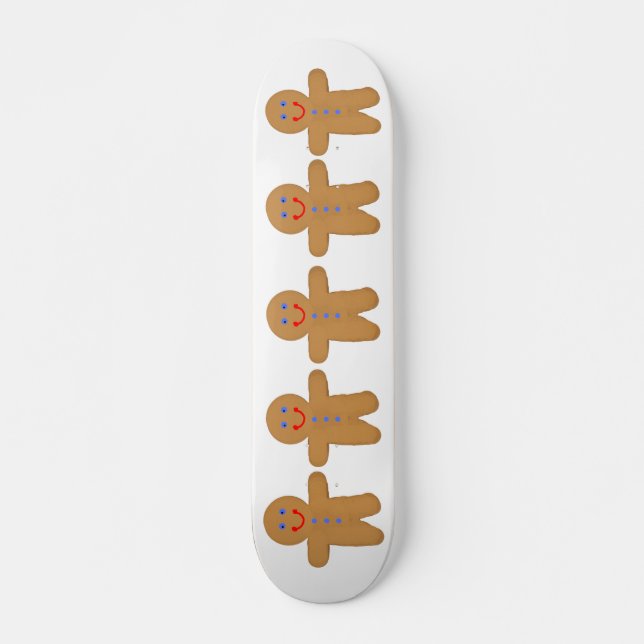 Skateboard La planche à roulettes de bonhomme en pain d'épice (Devant)