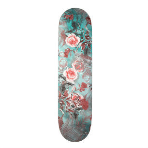 Skateboard La planche à roulettes fleurit des #flowers de