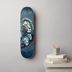 Skateboard La présence puissante des lions