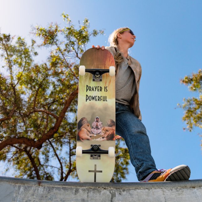 Skateboard La prière est puissante (Extérieur 1)