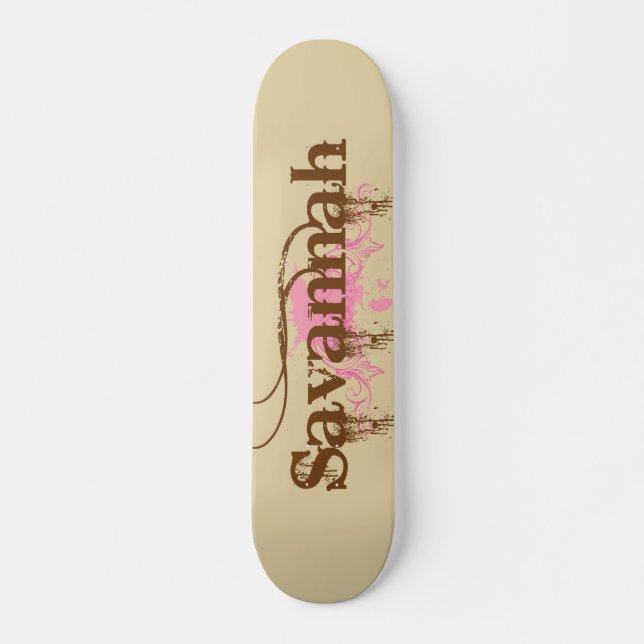 Skateboard La savane personnalisée (Devant)