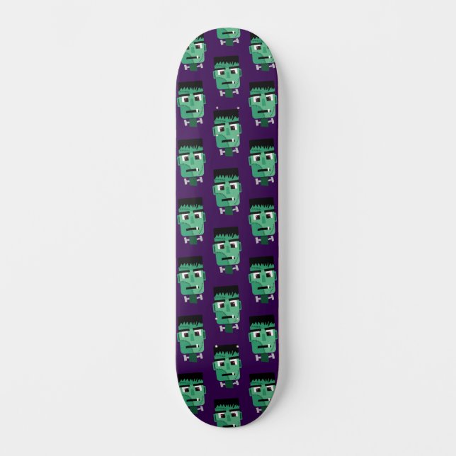 Skateboard La tête du monstre Frankenstein (Recto)