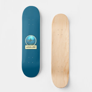 Skateboard La Vie Sauvage ! Grand Requin Blanc Planche à Roul