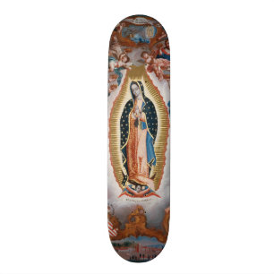 Skateboard La "Vierge art religieux de Guadalupe" fait de la