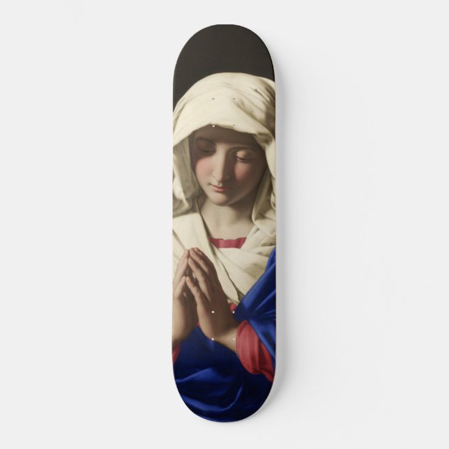 Skateboard La Vierge Marie en prière (Recto)
