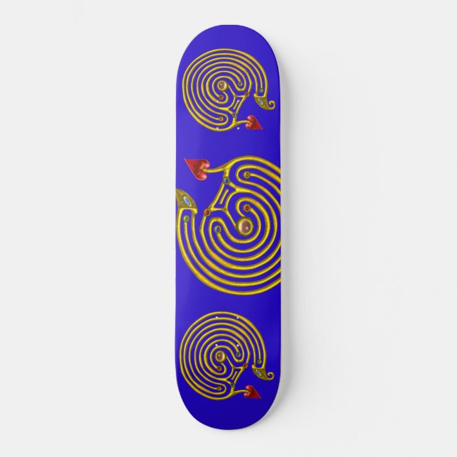 Skateboard LABYRINTHE HYPER, bleu (Recto)