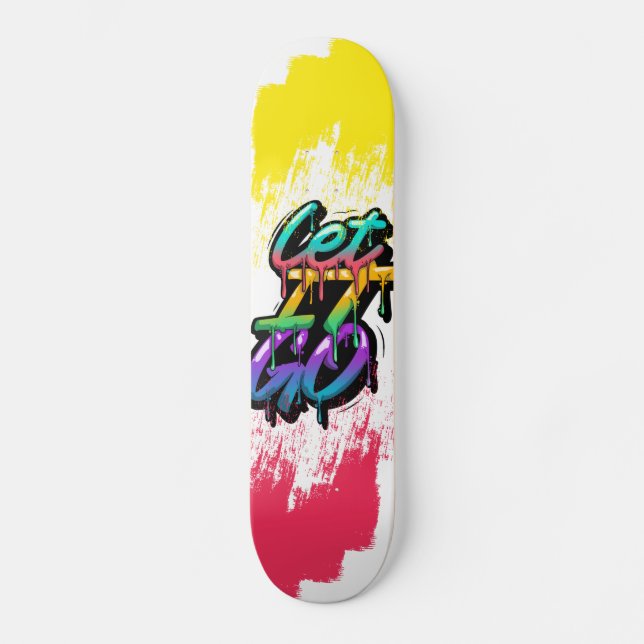 Skateboard Lâchez prise (Recto)