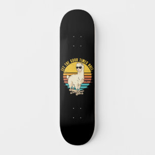 Skateboard Laissez Les Bons Tomes Rouler Patinage Llama