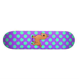 Skateboard Lama orange mignon