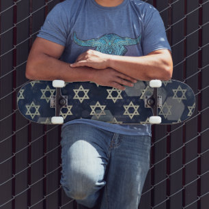 Skateboard l'ambiance forte de Hanoukka de SlipperyJoe's étoi