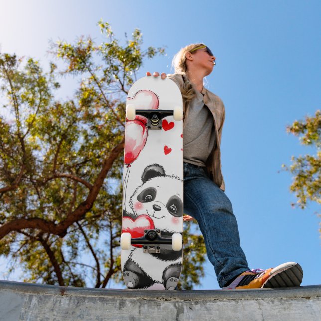 Skateboard L'amour du Panda de ballon dans l'air (Extérieur 1)