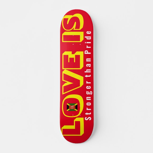Skateboard L'AMOUR EST PLUS FORT QUE LA FIDE Skateboard, Pont (Devant)