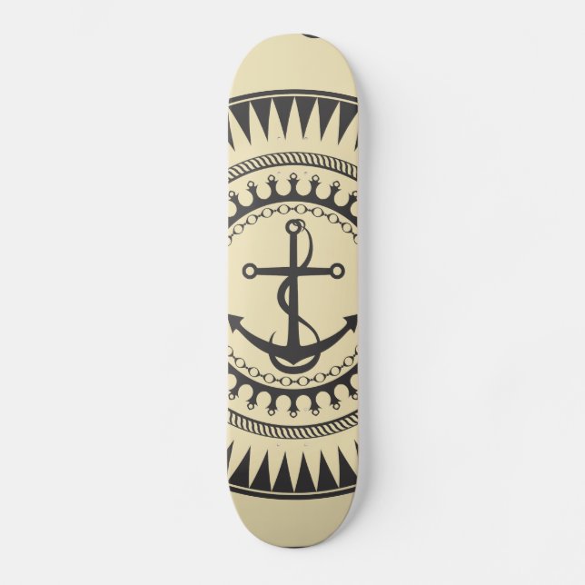 Skateboard L'Ancre de StellaRoot écrèment vers le bas (Recto)