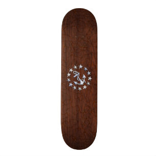 Skateboard L'Ancre nautique de drapeau de yacht tient le