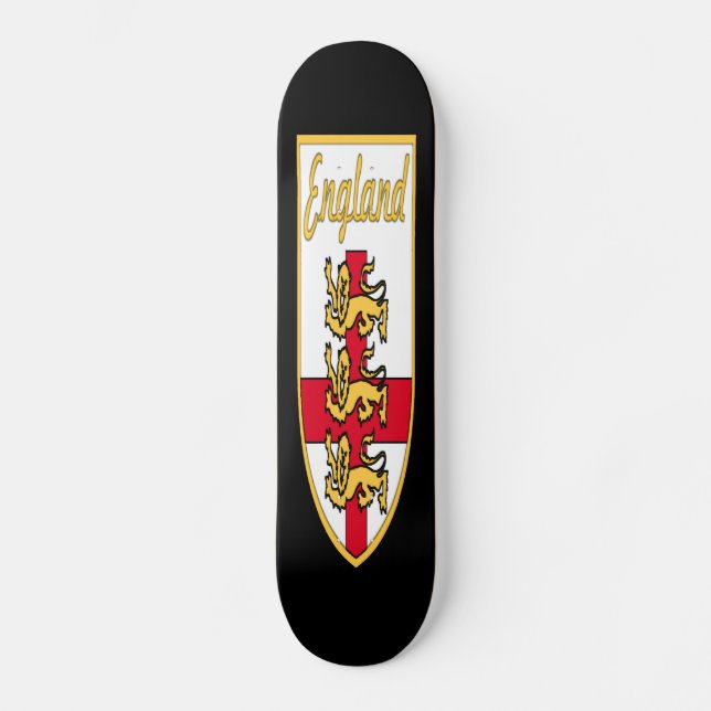 Skateboard L'Angleterre, l'anglais, l'insigne de 3 lions ou (Recto)