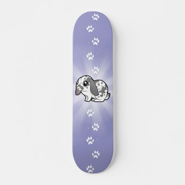 Skateboard Lapin de dessin animé (oreille tombante poil lisse (Devant)