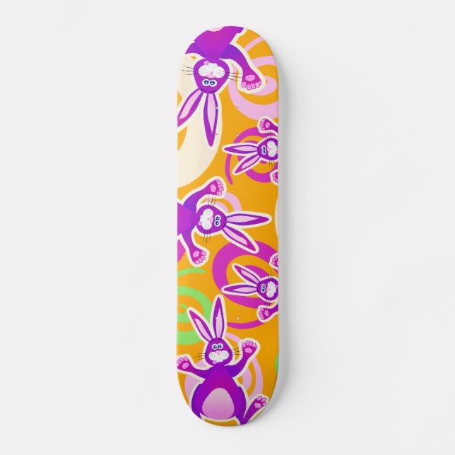 Skateboard Lapin fou, skate (Recto)
