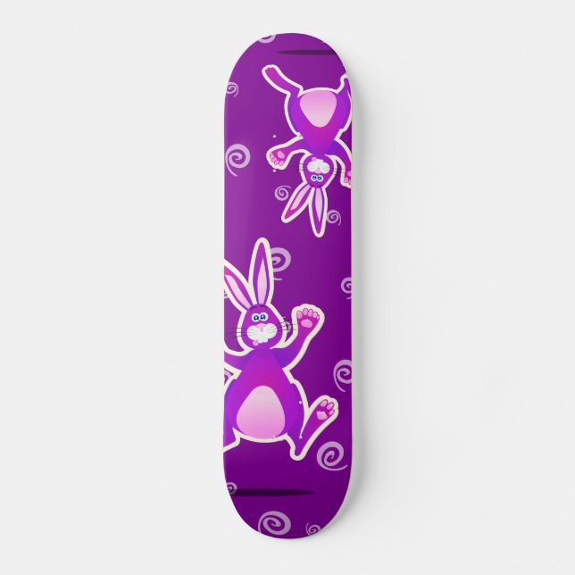Skateboard Lapin fou, skate (Recto)