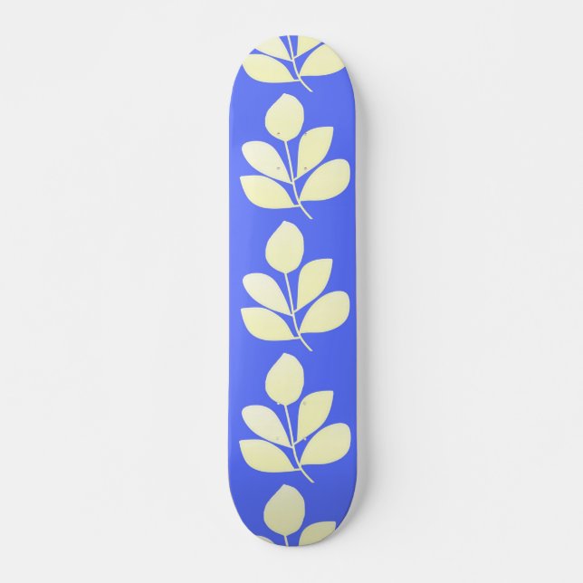 Skateboard L'art abstrait feuille (Devant)