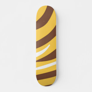 Skateboard l'art abstrait tigre