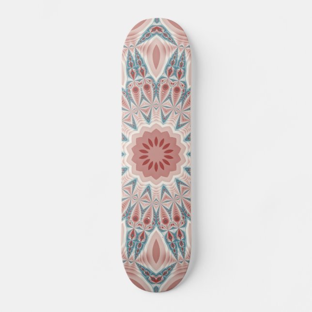 Skateboard L'art fractal moderne du kaléidoscope de Mandala (Recto)