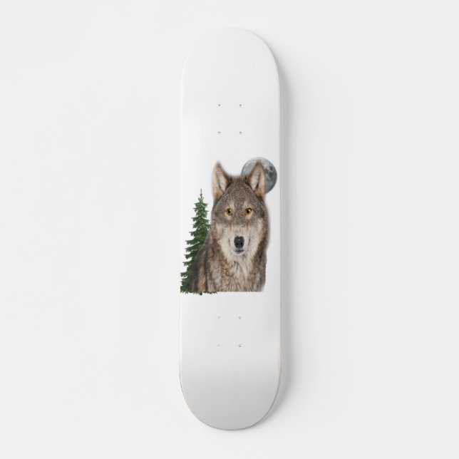 Skateboard L'art loup (Devant)