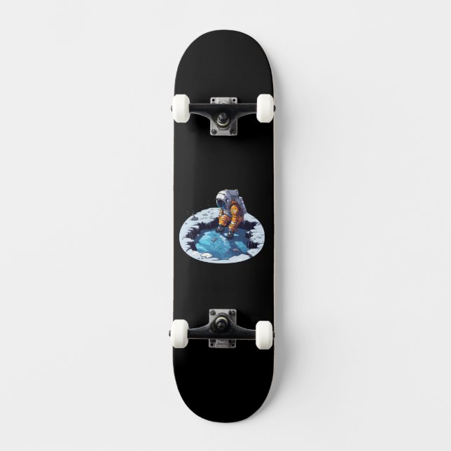 Skateboard L'astronaute sur la Lune (Recto)