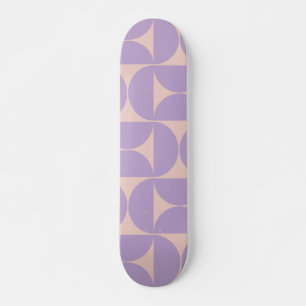 Skateboard Lavande Motif moderne du milieu du siècle