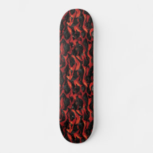 Skateboard Lave Et Roches Volcaniques   Volcano Magma motif