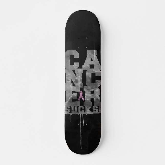 SKATEBOARD LE CANCER SUCE (Devant)