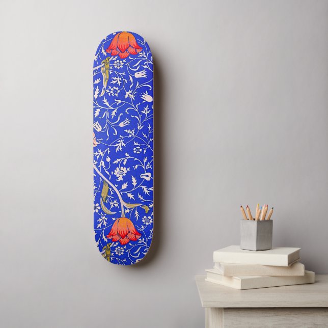 Skateboard Le célèbre motif de Medway de William Morris (Art mural)