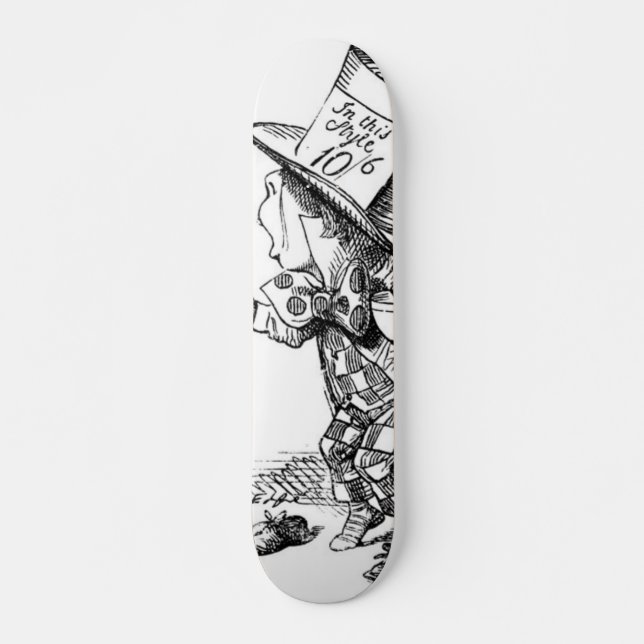 Skateboard Le chapelier fou (Devant)