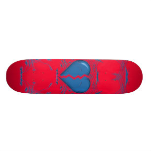 Skateboard Le coeur brisé/planche à roulettes tribale (roug