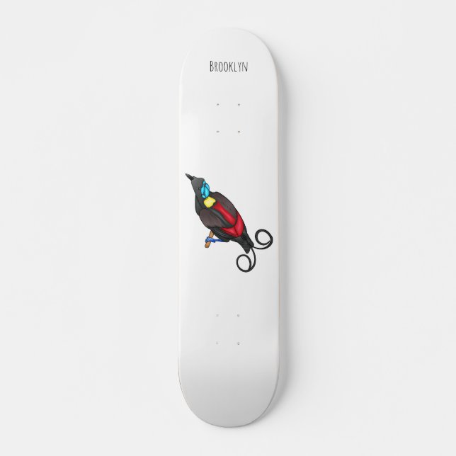 Skateboard Le dessin animé oiseau de paradis de Wilson (Devant)