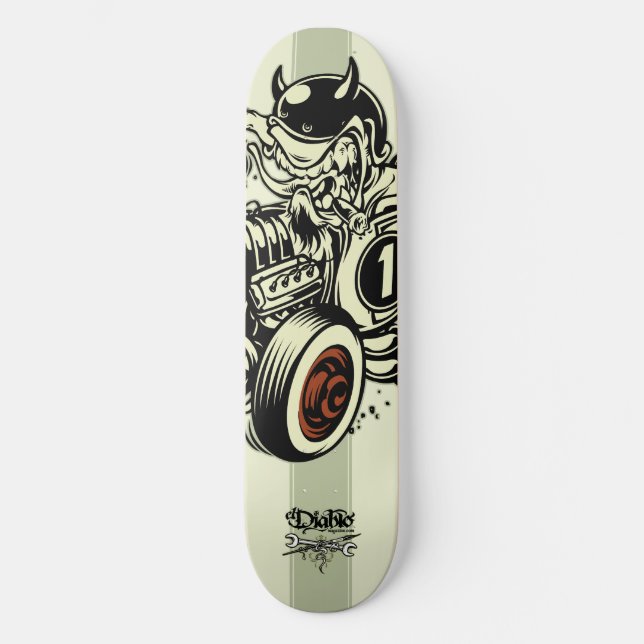 Skateboard Le Diable Hot Rod ; Le Diable Mag | Skate Deck (Recto)