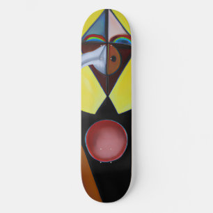 Skateboard Le docteur de la peste - Peinture à l'huile