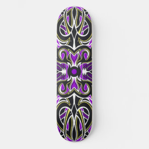 Skateboard Le dos de carte de corrompre (pourpre)