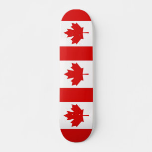Skateboard Le drapeau de la Feuille d'érable du Canada