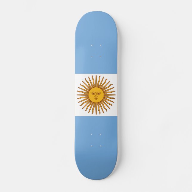 Skateboard Le drapeau de l'Argentine (Recto)