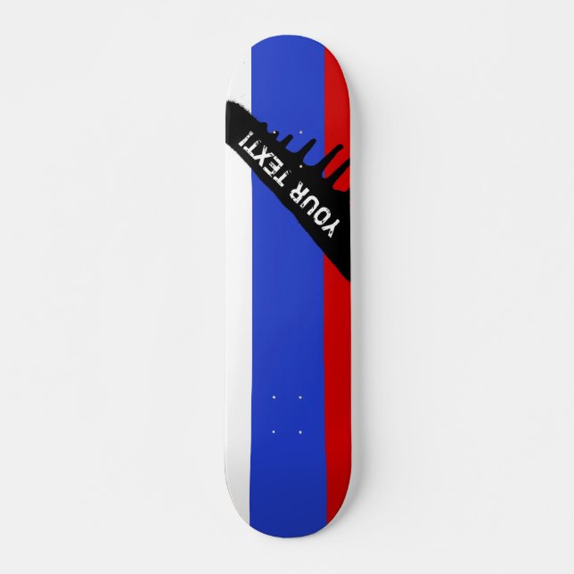Skateboard Le drapeau du Russe (Devant)