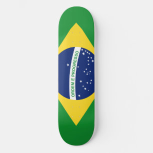 Skateboard Le drapeau national République fédérative du Brési