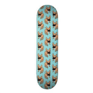 Skateboard Le faon noir mignon Frenchie de masque a besoin