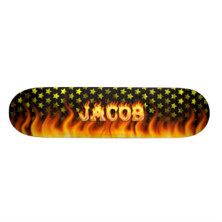 Skateboard Le feu de planche à roulettes de Jacob et