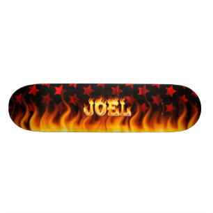Skateboard Le feu de planche à roulettes de Joel et