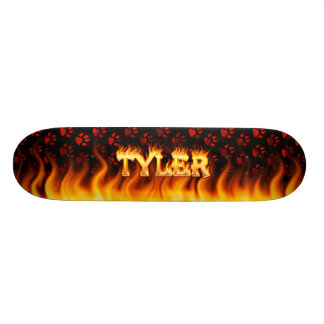 Skateboard Le feu de planche à roulettes de Tyler et