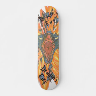 Skateboard Le feu du dragon