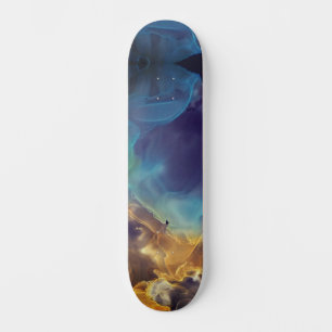 Skateboard Le feu et la glace La nébuleuse Abstraite solitair