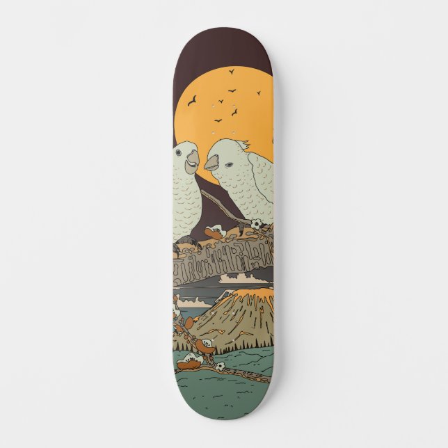 Skateboard Le gazouillis de petits oiseaux (Recto)